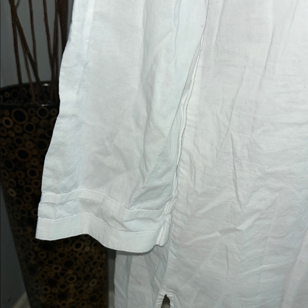 J.Crew White Women's Top with Pom-Pom Trim - Picture 3 of 7